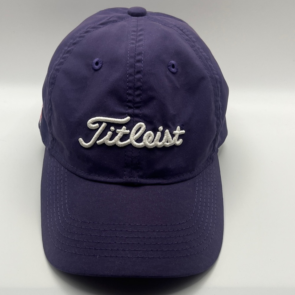 Titleist Purple Golf Cap with Embroidered Logos & Pink Ribbon